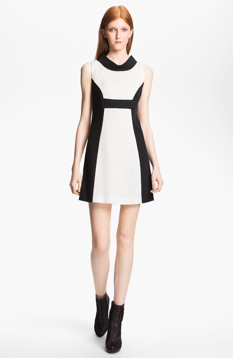 Rachel Zoe 'Madison II' Contrast Panel Dress, Main, color, 