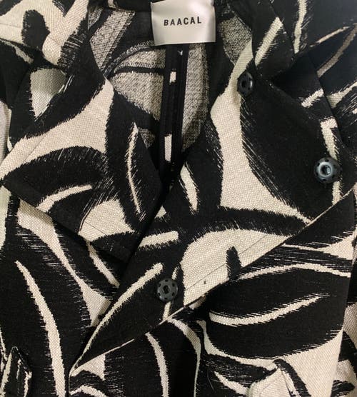 Baacal Marlo Short Moto Trench Coat In Black