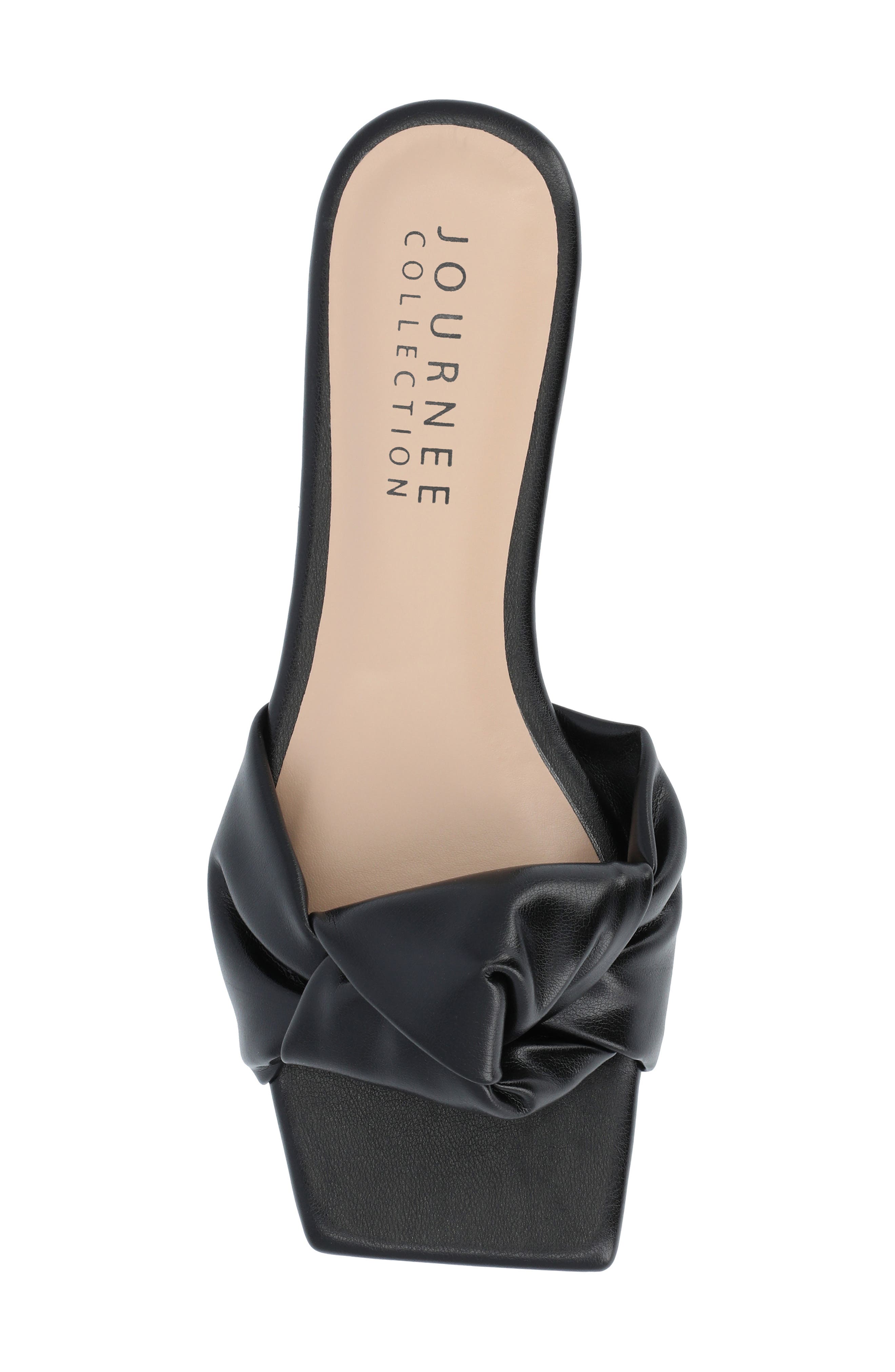 Journee Collection Dianah Sandal, Alternate, color, Black