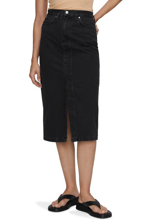 Nordstrom plus size denim skirt best sale