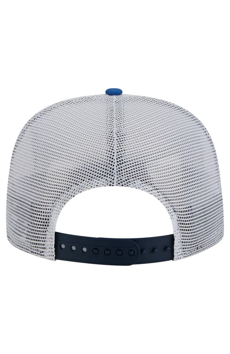 New Era Men's New Era Navy/Blue Minnesota Timberwolves Throwback Dye Golfer Snapback Hat, Alternate, color, 