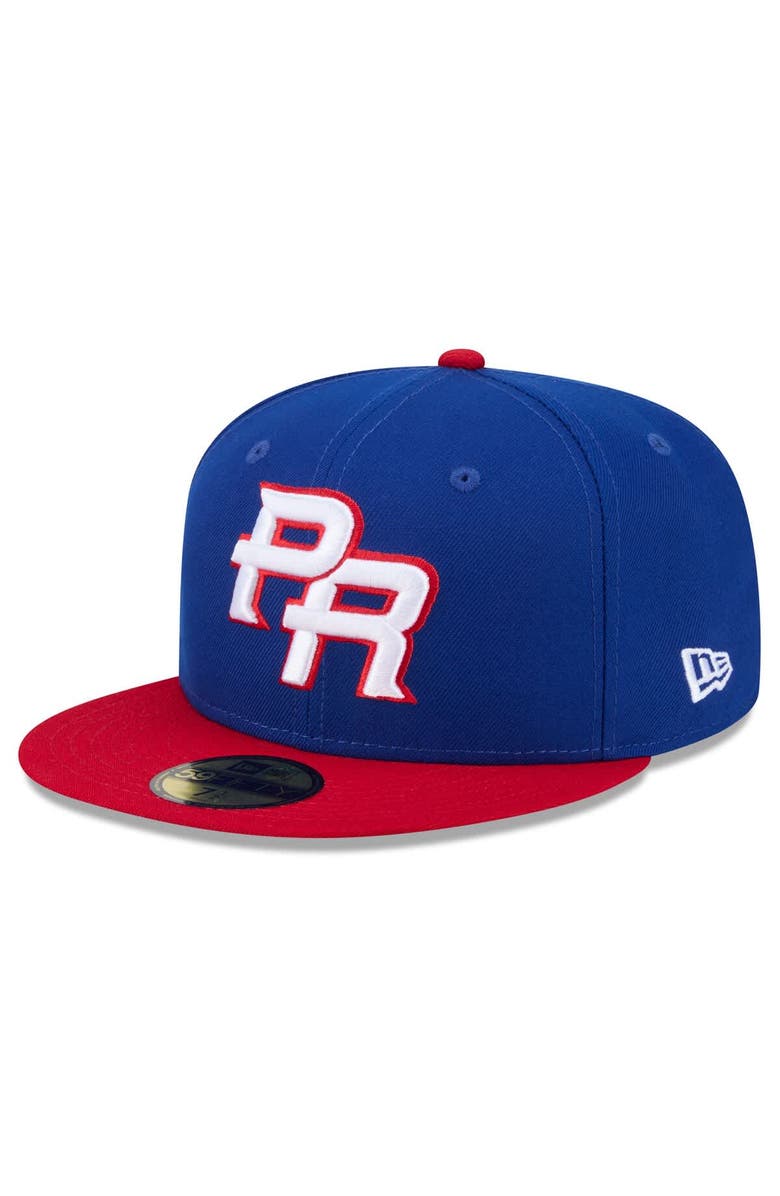 New Era Men's New Era  Blue/Red Puerto Rico Baseball 2026 World Baseball Classic 59FIFTY Fitted Hat, Alternate, color, Blue