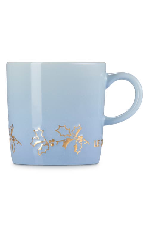 Le Creuset Holly Collection Mug In Blue
