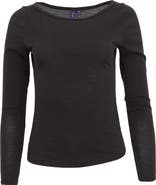 Lords of Harlech Carly Merino Long Sleeve Boatneck Shirt