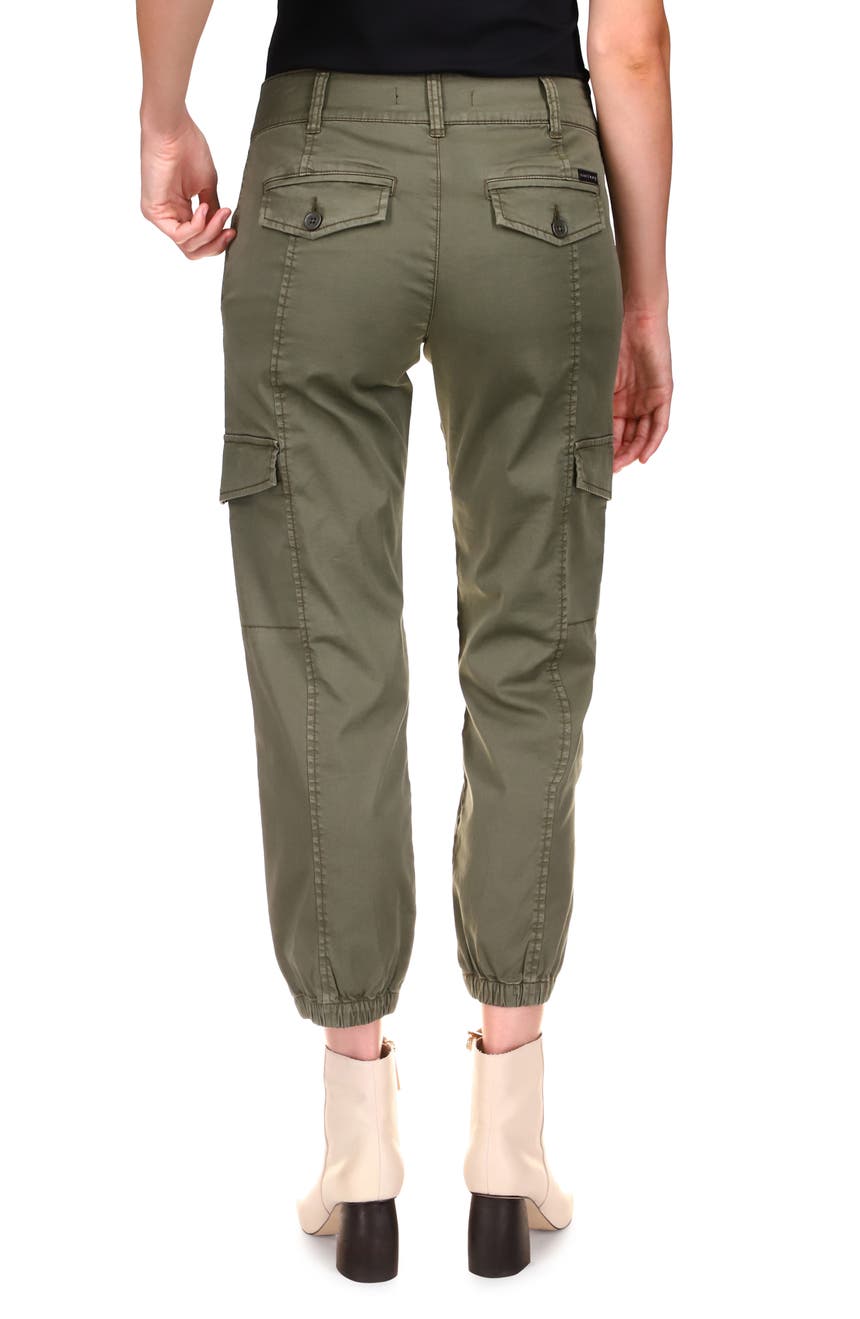 Rebel Crop Stretch Cotton Cargo Pants