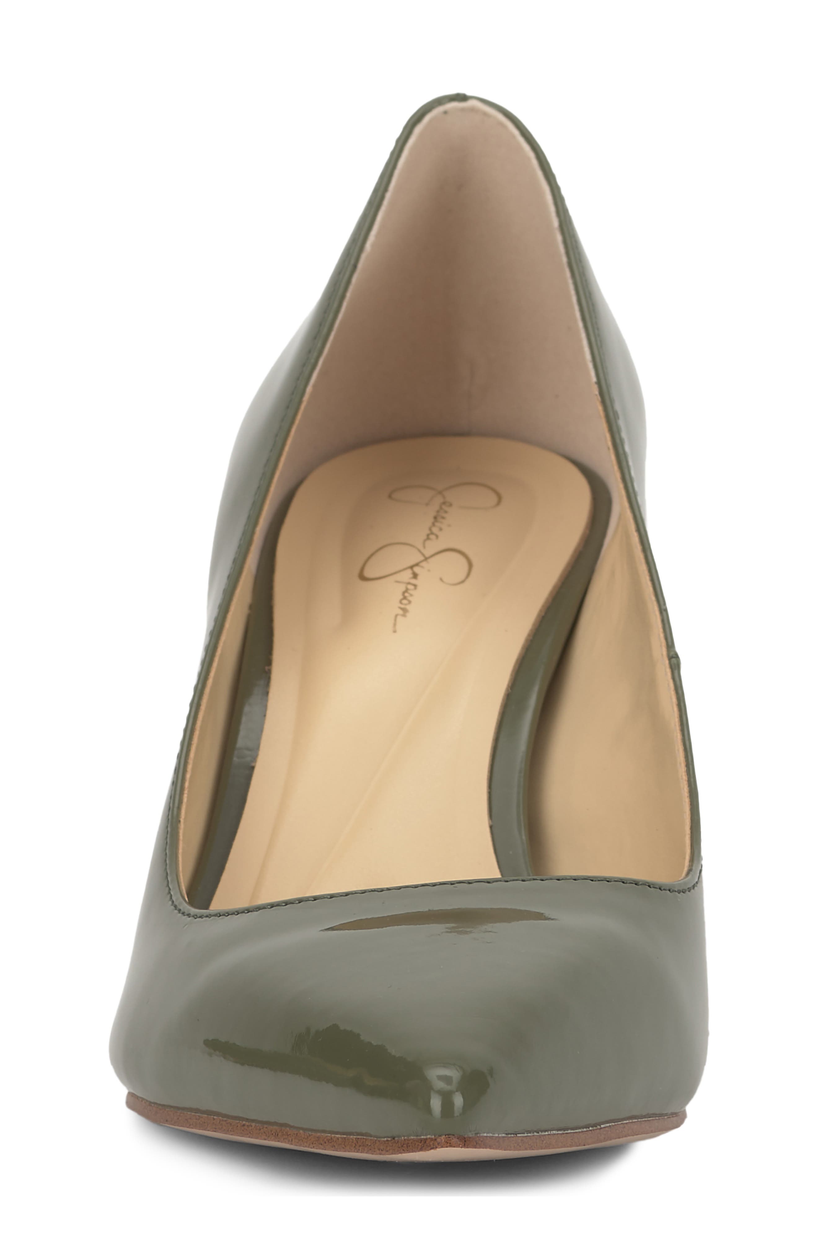 Voemi Pointed Toe Pump, Alternate, color, LIGHT MOSS GREEN