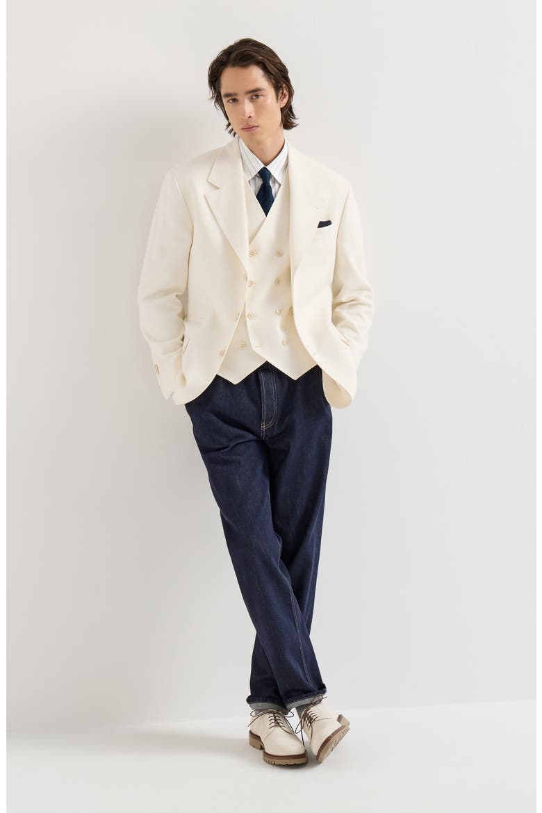 No-fade denim iconic fit trousers, Alternate, color, Dark Denim