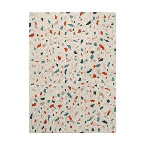 Washable Rug Terrazzo Marble