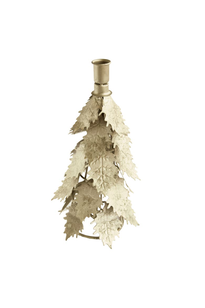 Metal Tree Shaped Taper Candleholder, Silver Finish, Alternate, color, Silver