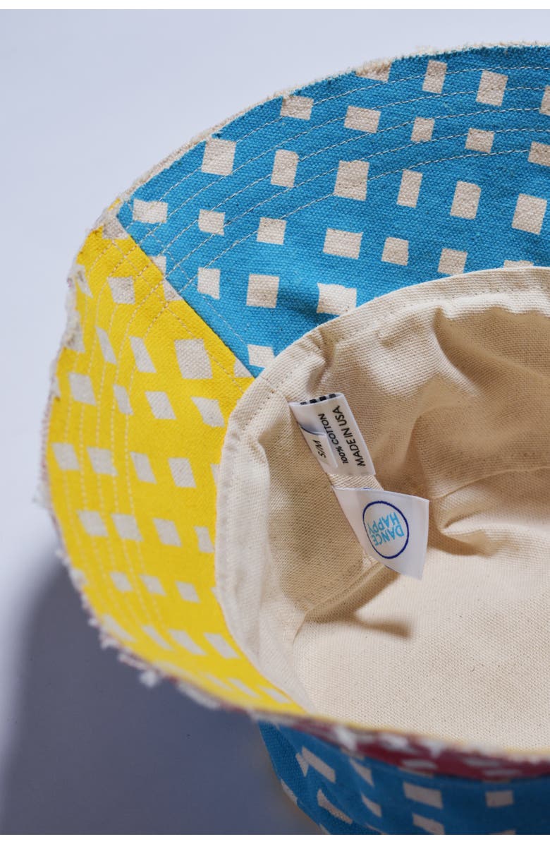 Dance Happy Grid Bucket Hat, Alternate, color, Tri-Color