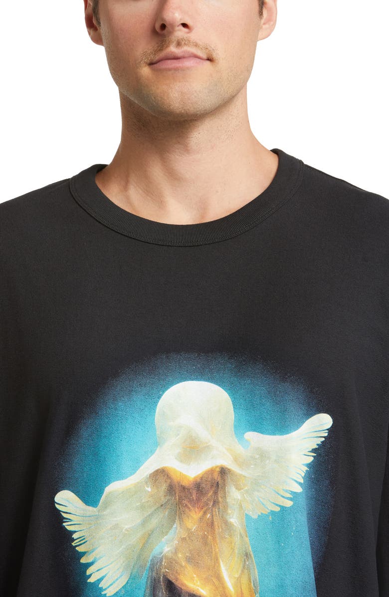 PURPLE BRAND Angel Long Sleeve Graphic T-Shirt, Alternate, color, 