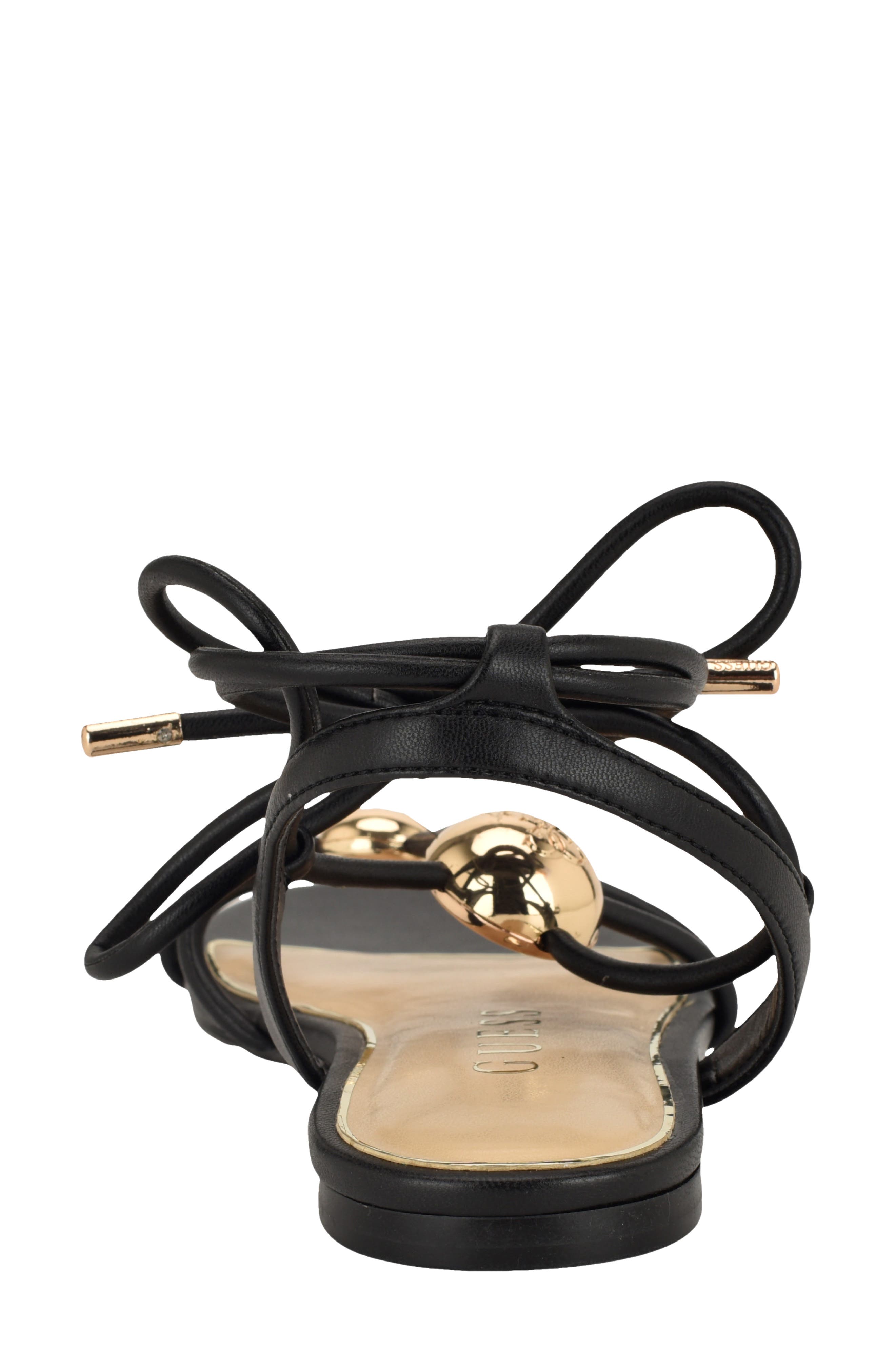 GUESS Tabell Ankle Wrap Sandal, Alternate, color, Black