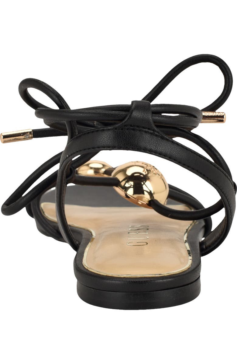 GUESS Tabell Ankle Wrap Sandal, Alternate, color, Black