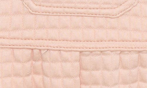 Tiny Tribe Waffle Knit Overalls In Pink