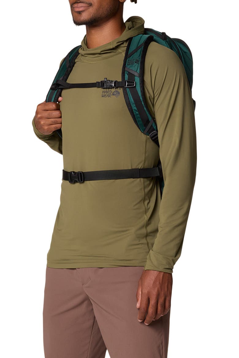 Crater Lake Long Sleeve Hoodie, Alternate, color, COMBAT GREEN