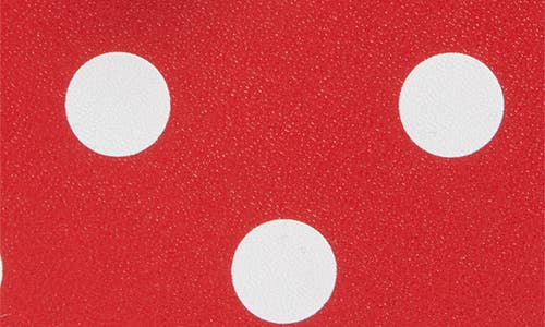 COMME DES GARÇONS COMME DES GARÇONS WALLETS DOT PRINT HALF ZIP LEATHER WALLET 