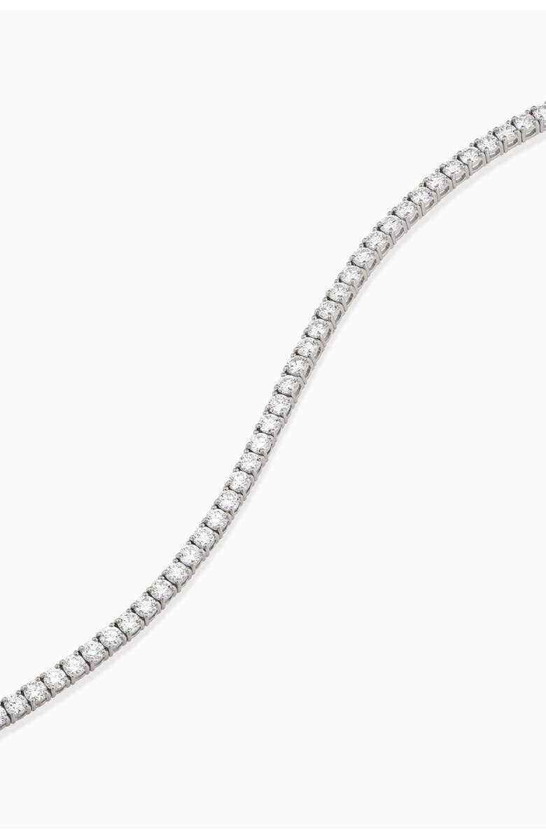Oradina 14K White Gold Luminous Lab Diamond Tennis Bracelet, Alternate, color, White Gold, Lab Diamonds