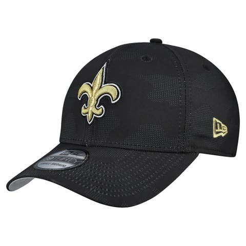 Men's New Era  Black New Orleans Saints Tonal Camo 39THIRTY Stretch Fit Hat
