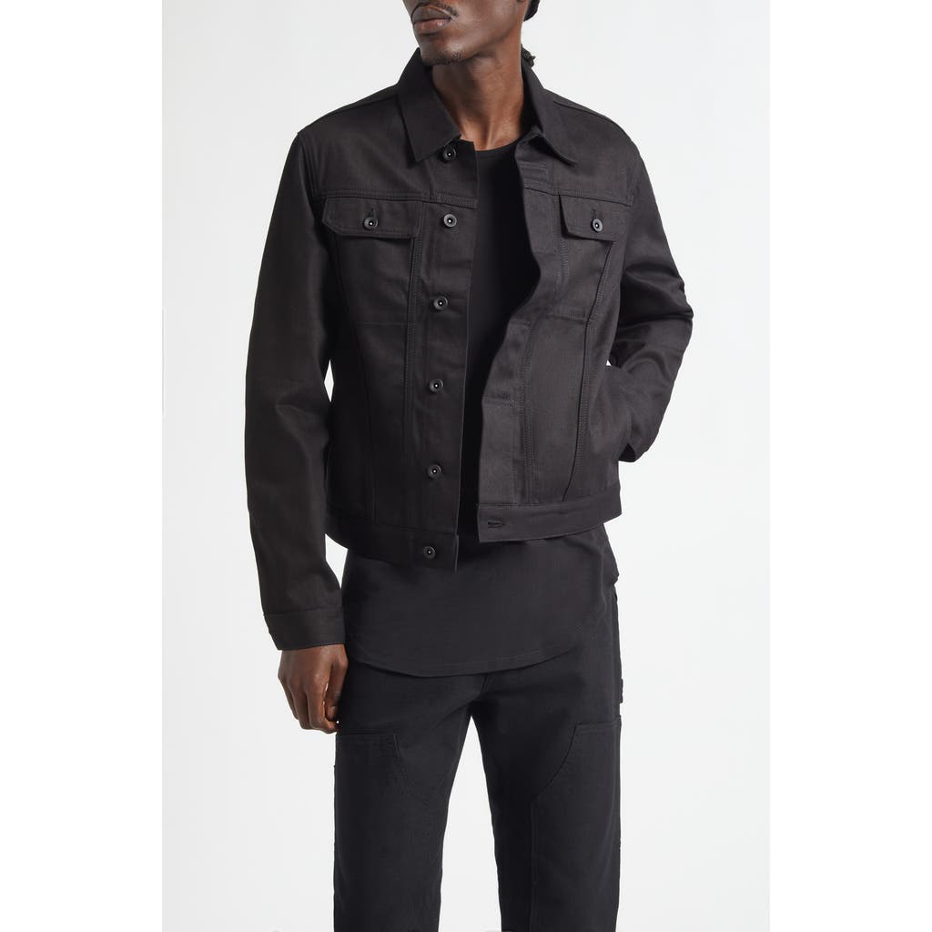 Jkeefer Jacob Type 3 Trucker Jacket In Black