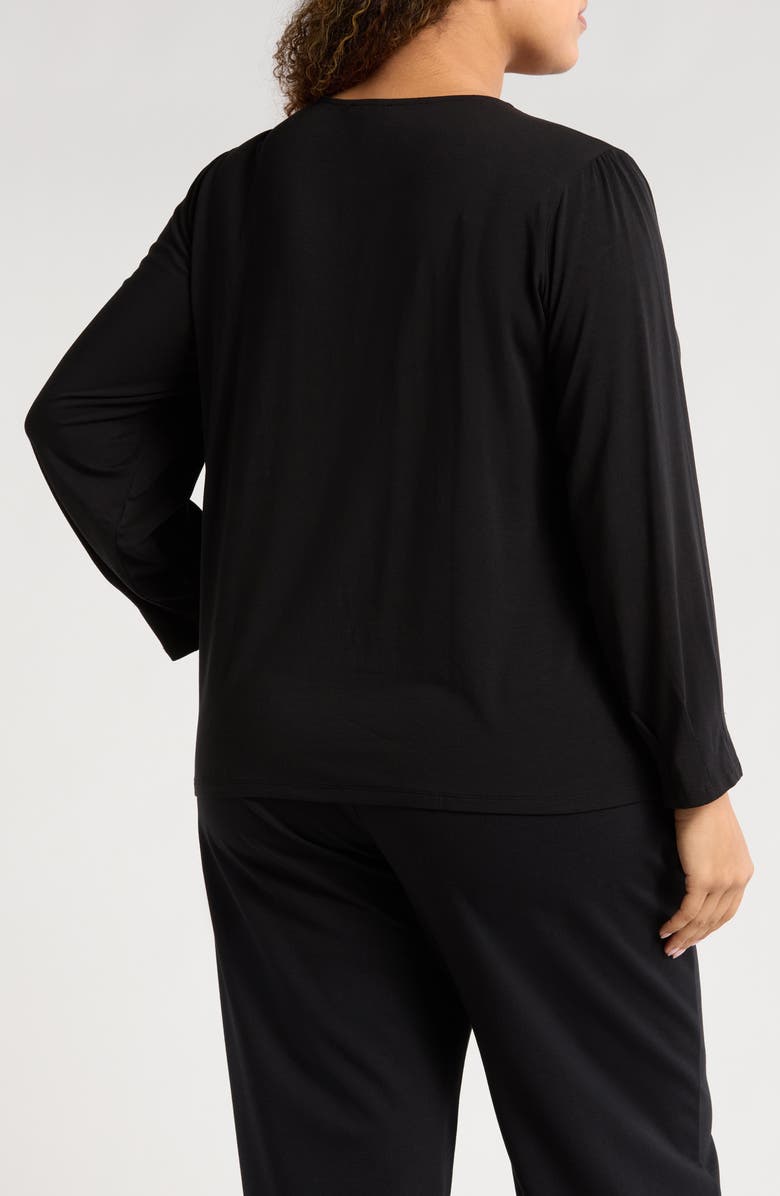 Eileen Fisher Pleated Sleeve Top, Alternate, color,