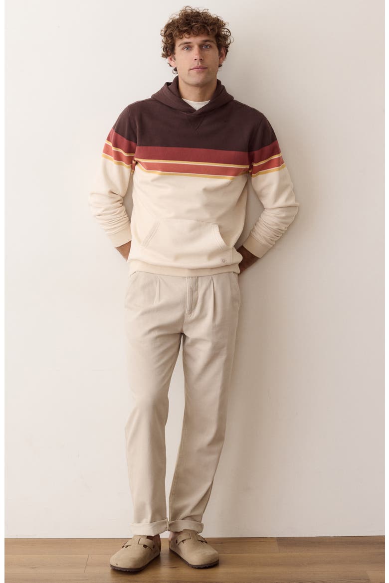 Relaxed Cloud 9 Colorblock Hoodie, Alternate, color, BROWN COLORBLOCK