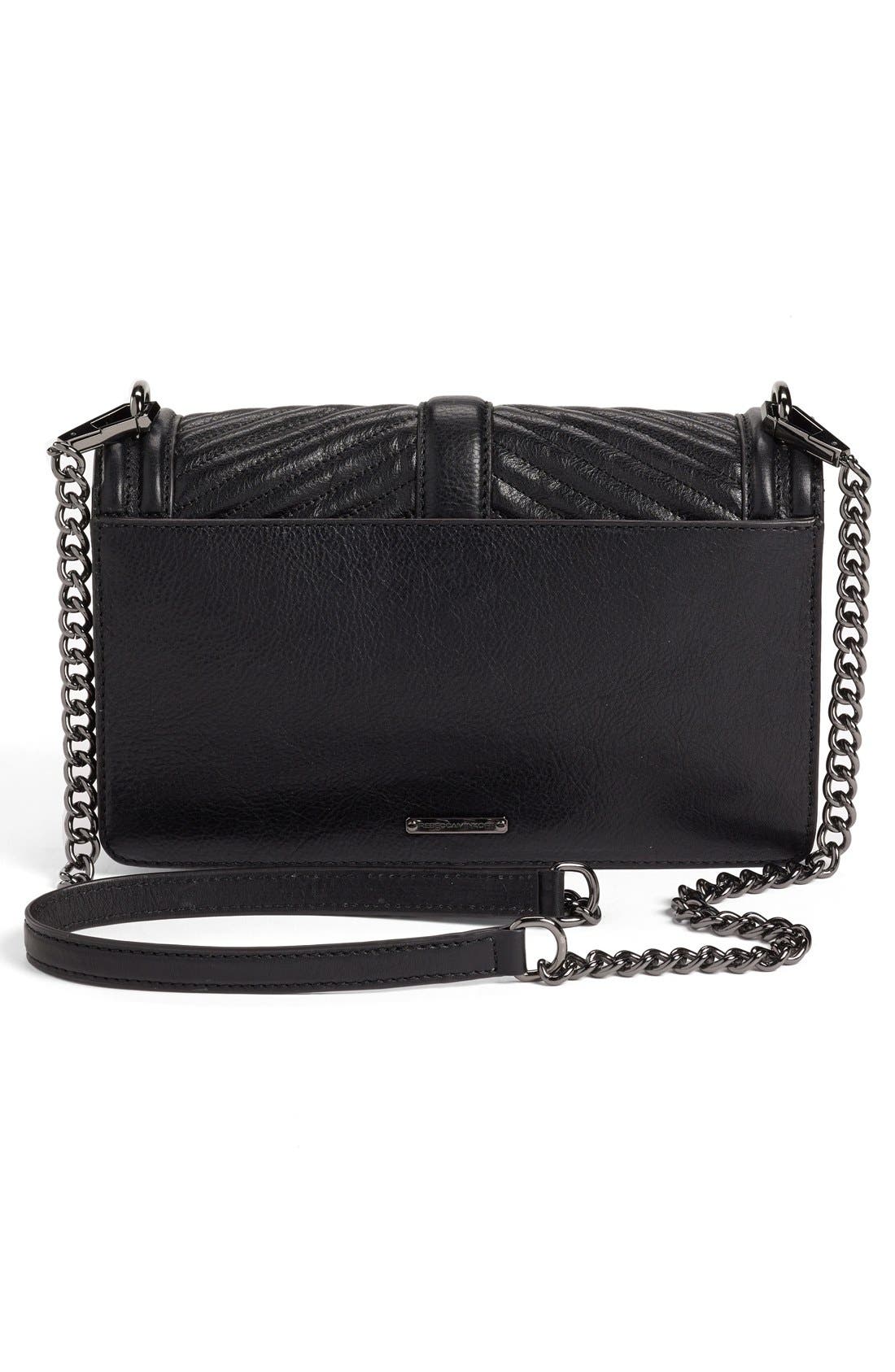 Rebecca Minkoff Chevron Quilted Love Crossbody Bag, Alternate, color, 