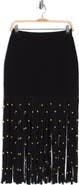 Simkhai Melva Studded Fringe Midi Skirt