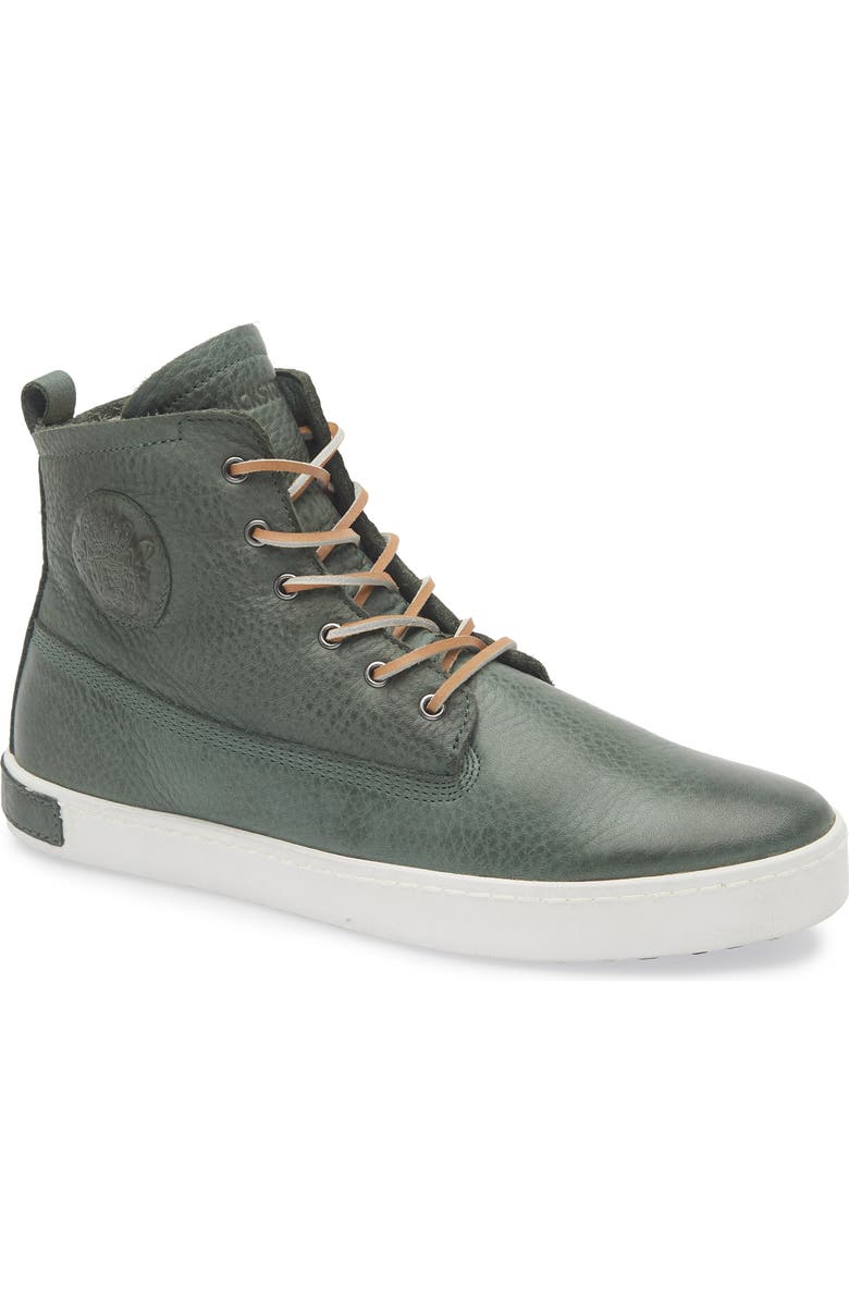 Blackstone Padded Genuine Shearling Lined High Top Sneaker, Main, color, Rosin