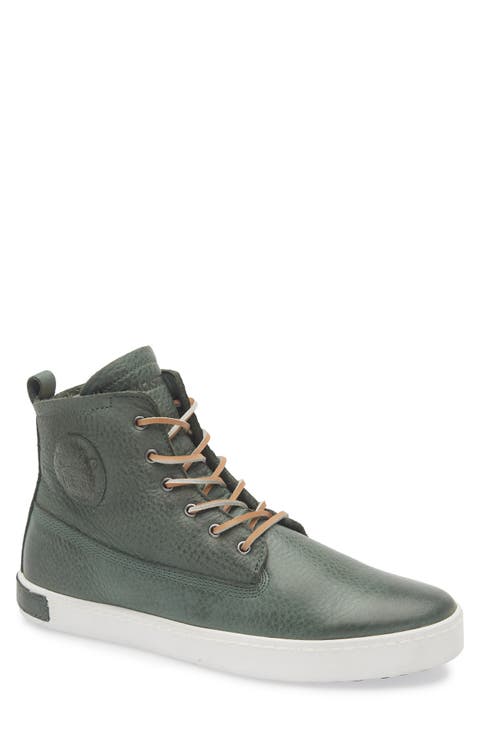 Padded Genuine Shearling Lined High Top Sneaker (Men)