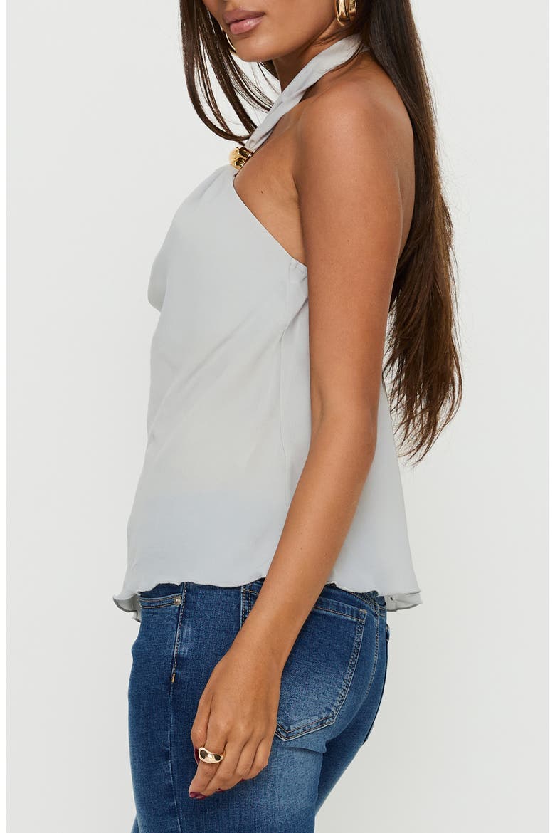 Darlinn Hardware Halter Top, Alternate, color, GREY