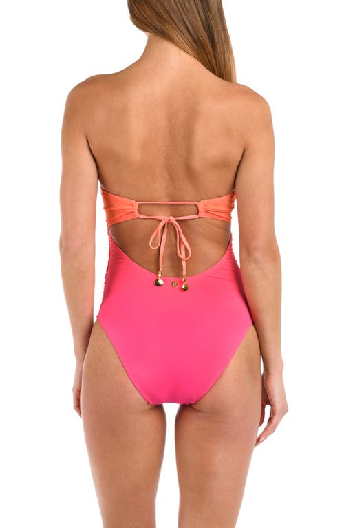 Sunshine 79 Ombré Illusions Bandeau One-piece Swimsuit In Multi