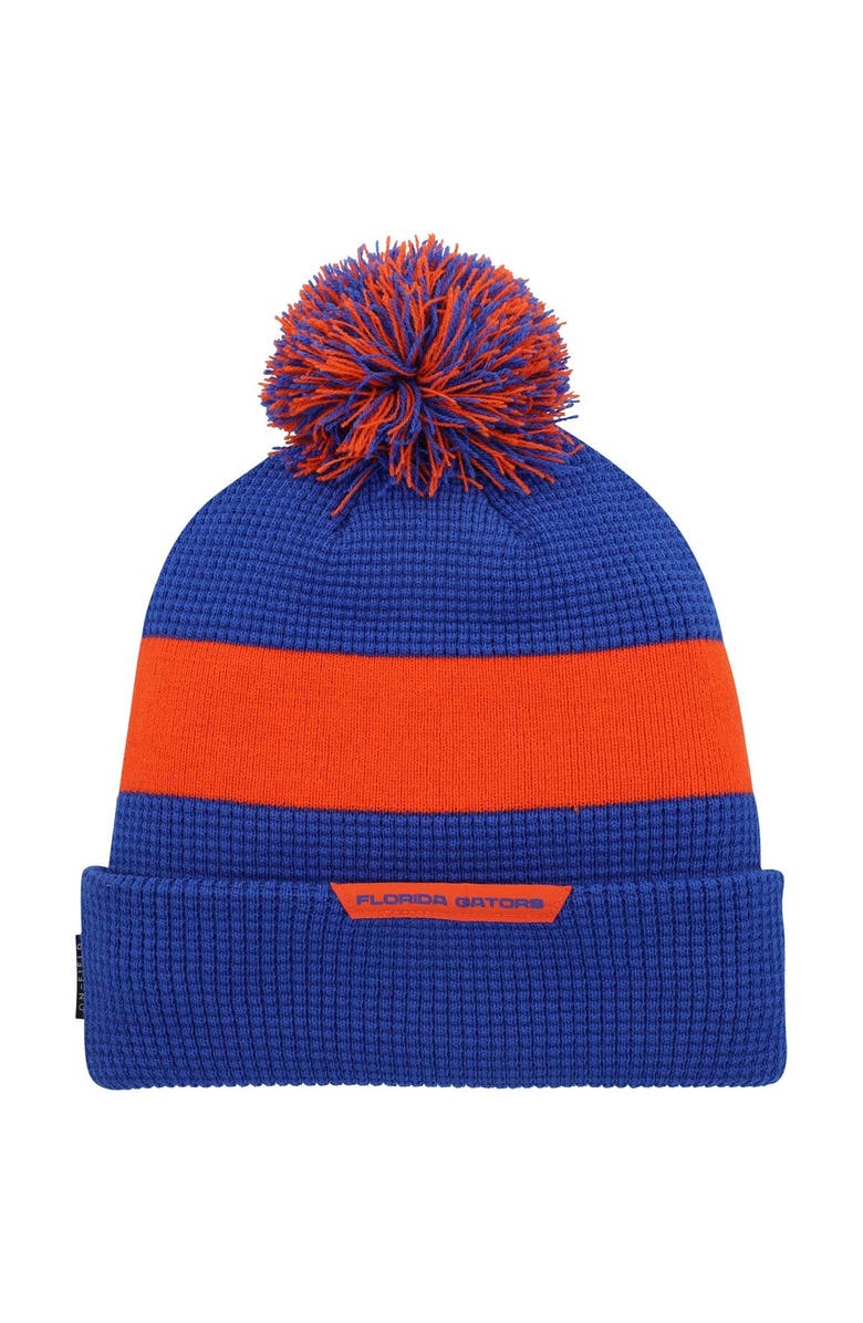 Jordan Brand Men's Jordan Brand Royal Florida Gators Sideline Team Cuffed Knit Hat with Pom, Alternate, color,
