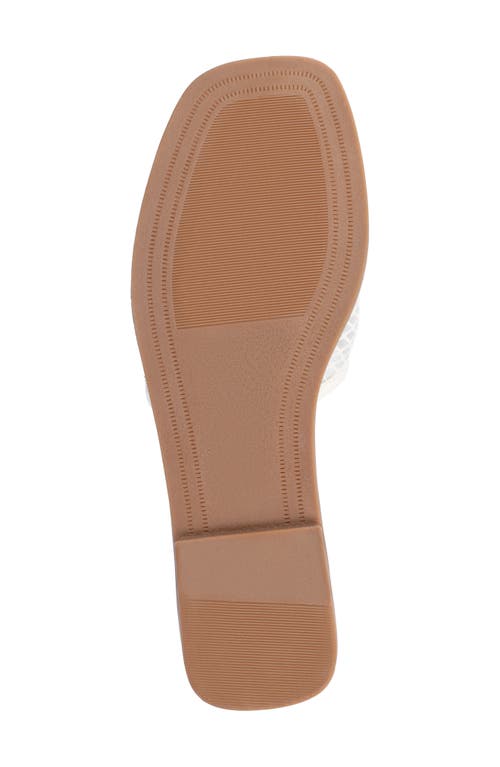 Shop Journee Collection Breckley Flat Slide Sandal In White