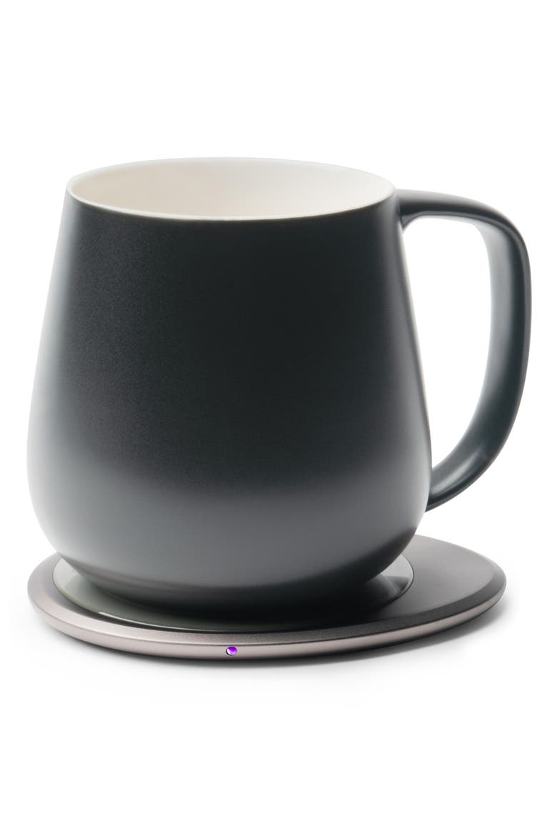 Ui+ Mug & Warmer Set, Main, color, INKSTONE BLACK