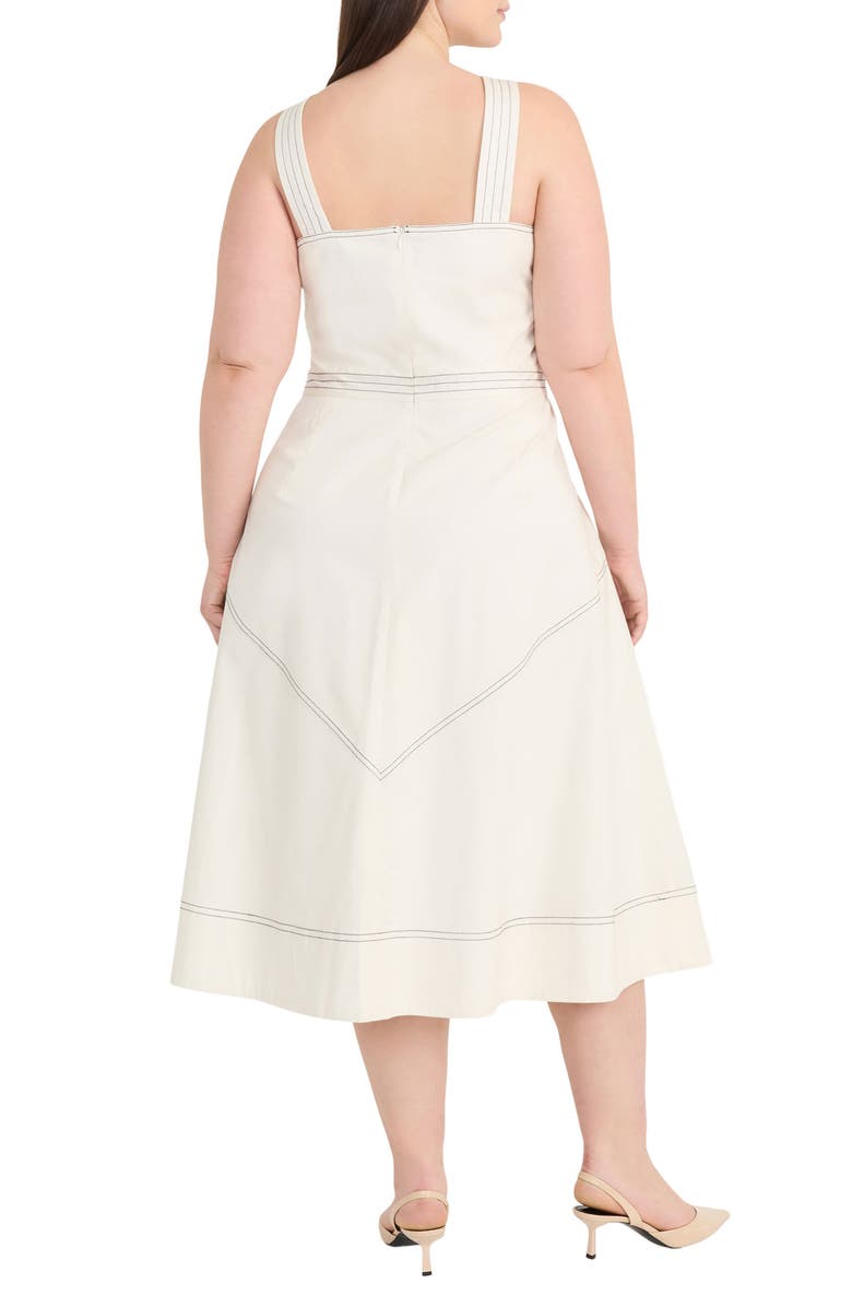 Maggy London Midi Tank Dress, Alternate, color, Sugar Ivory