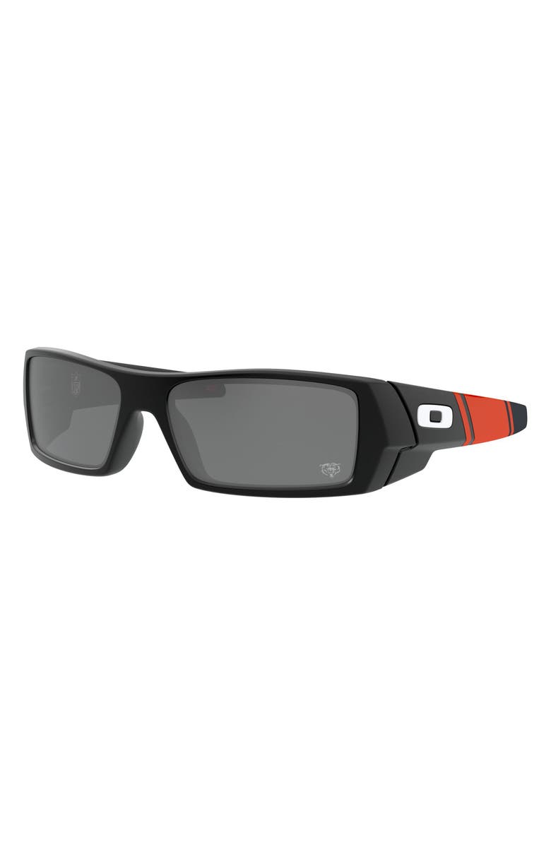 Oakley x Chicago Bears Gascan 60mm Rectangle Sunglasses, Alternate, color, Black