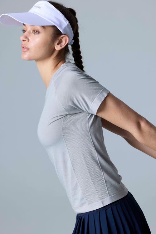 Cozy Zero Tech Merino Light Weight Daily Tee In Glacier Gray
