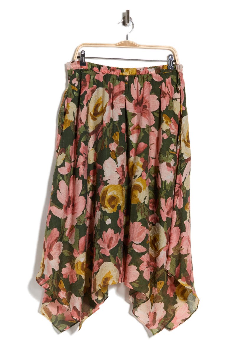 Asymmetric Midi Skirt, Alternate, color, KOMBU GREEN-367