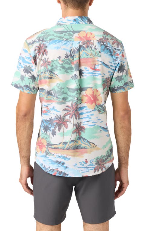 O'neill Trvlr Upf Traverse Slub Short Sleeve Performance Button-up Shirt