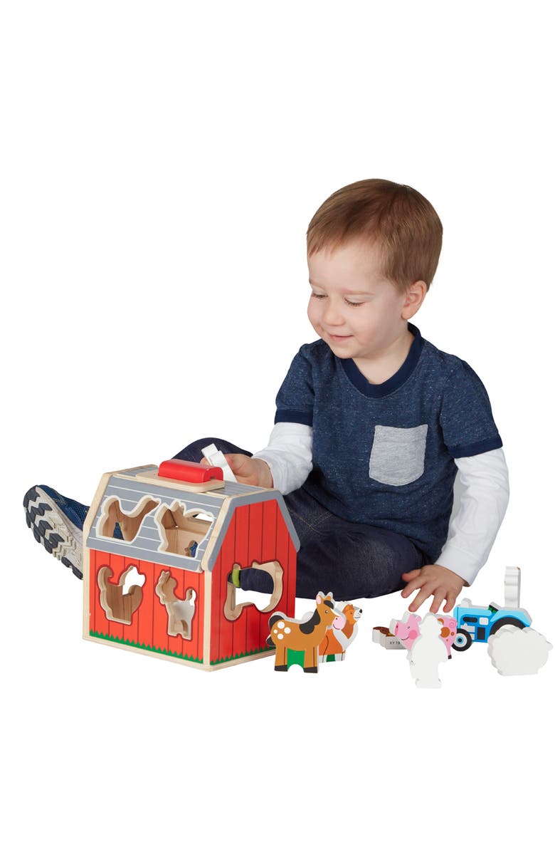 Melissa & Doug Take Along Sorting Barn, Alternate, color, 