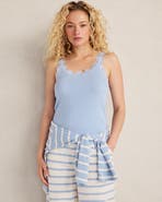 Haven Well Within Organic Cotton Rib Knit Lace Tank