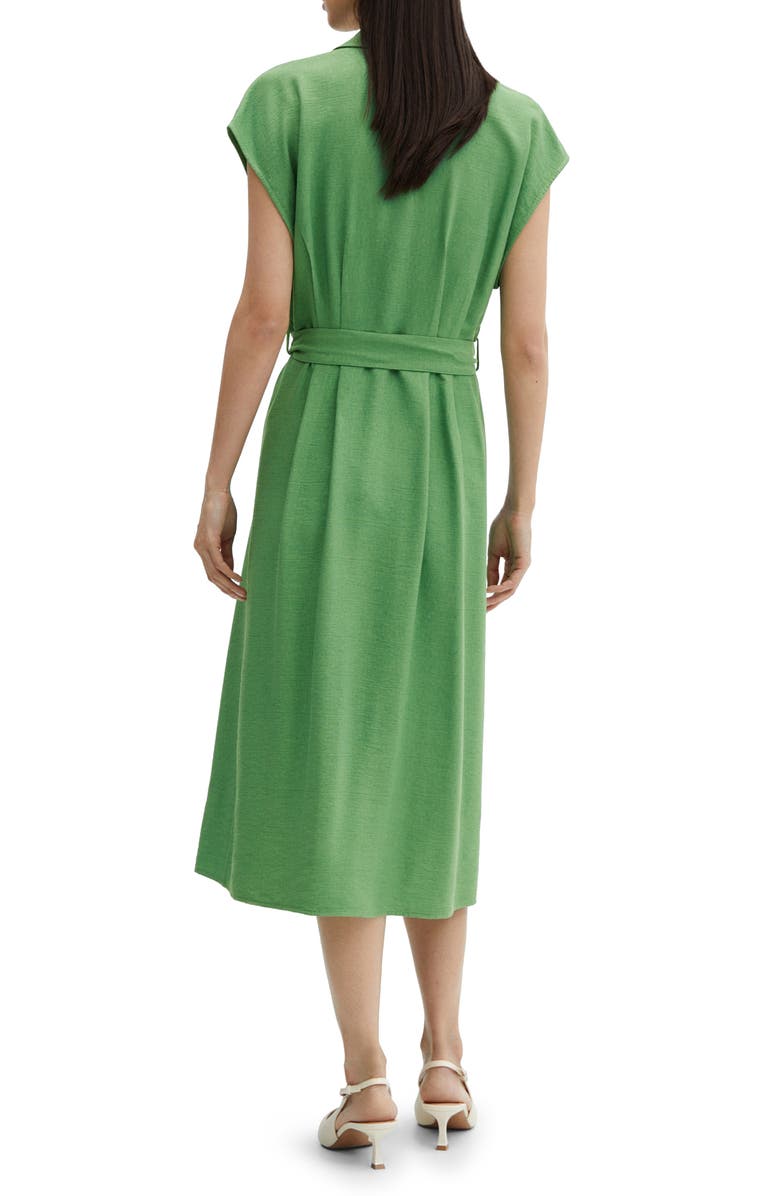MANGO Tie Waist Midi Shirtdress, Alternate, color,