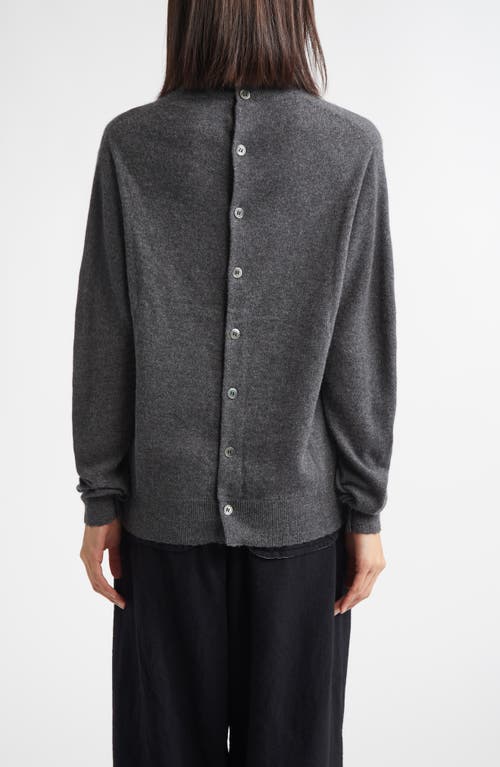 Tao Comme Des Garçons Reversible Cashmere Sweater In Gray