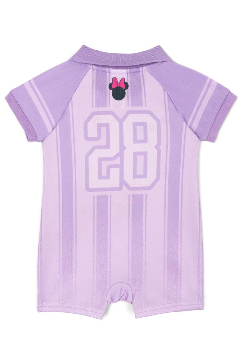 Minnie Mouse Athletic One Piece Romper, Alternate, color, Violet Minnie