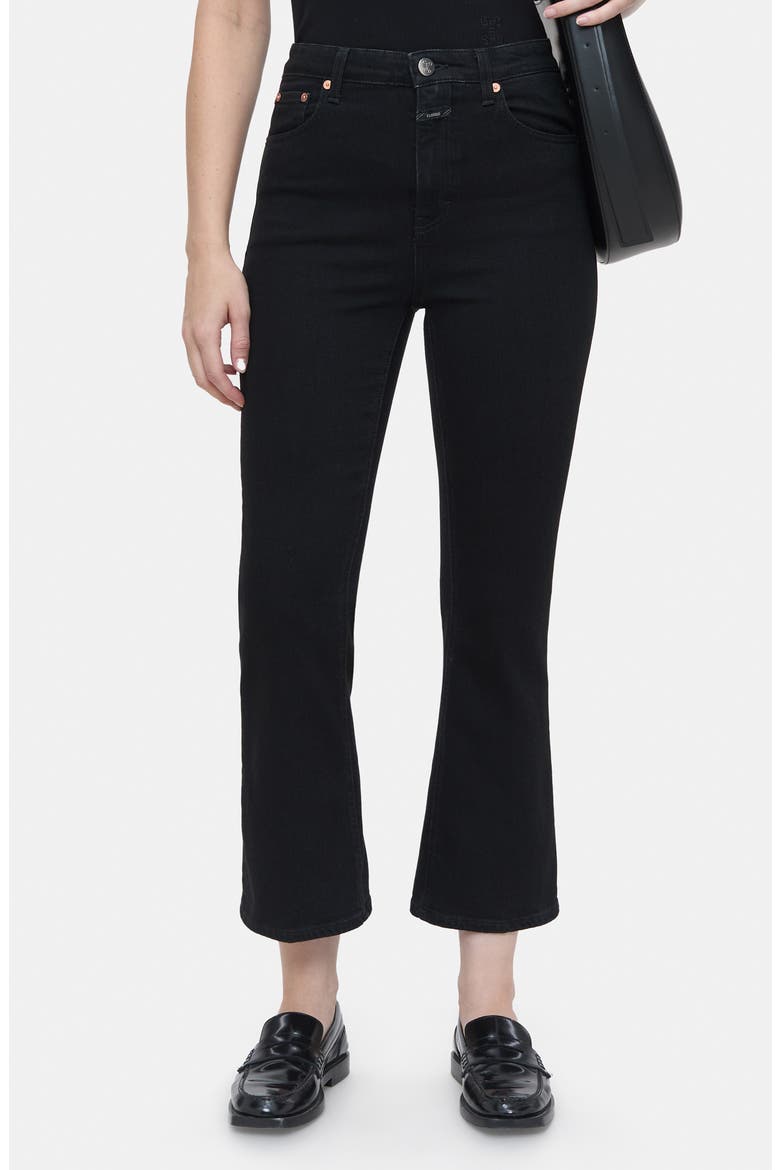 Hi-Sun Crop Flare Leg Jeans, Main, color, DARK GREY