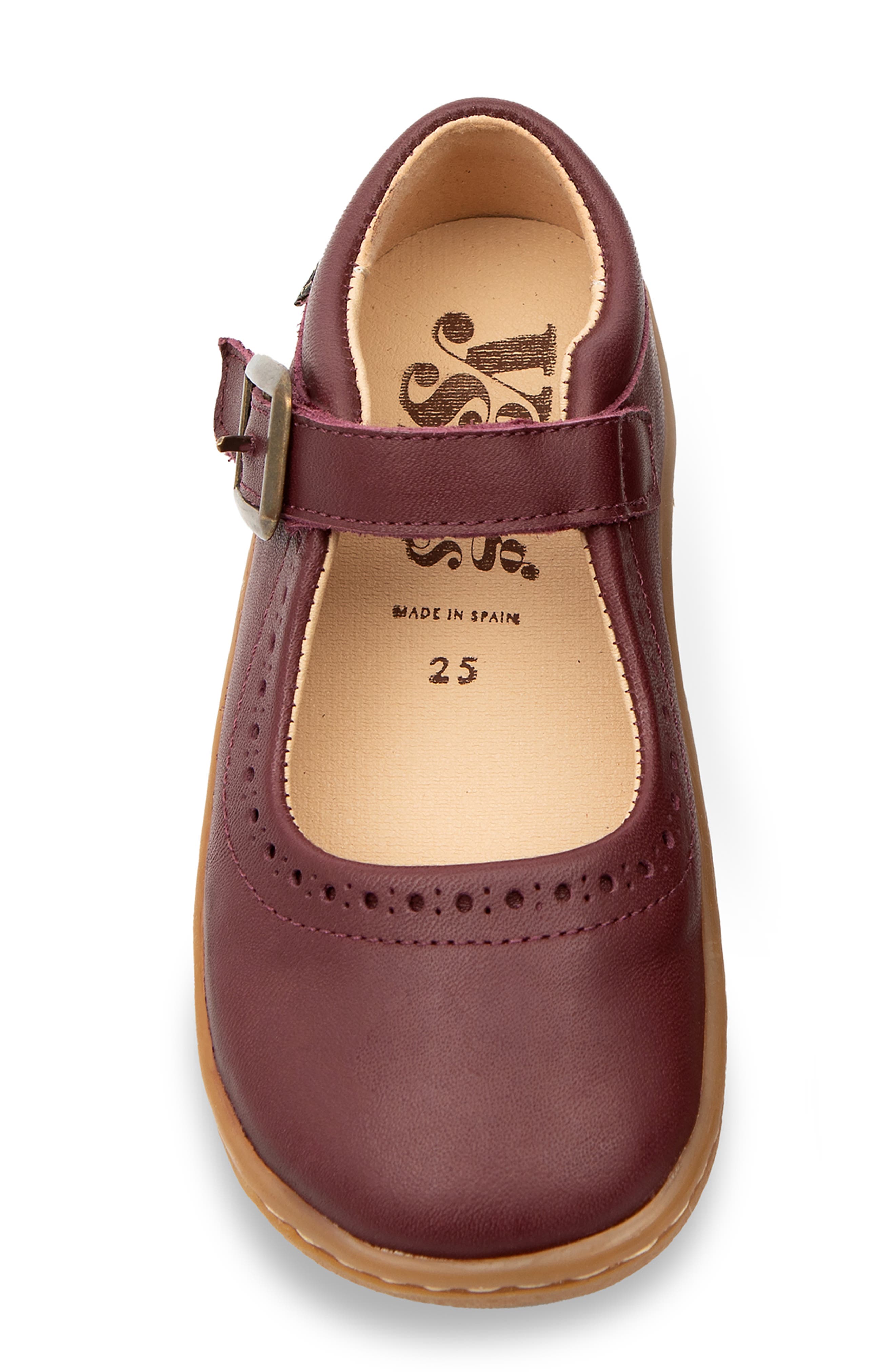 Holly Barefoot Kids Mary Jane Shoe, Alternate, color, Berry