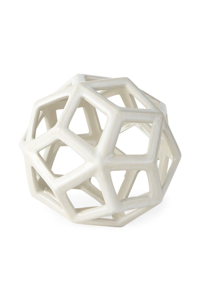 Geom Ceramic Geometric  Object, Main, color, White