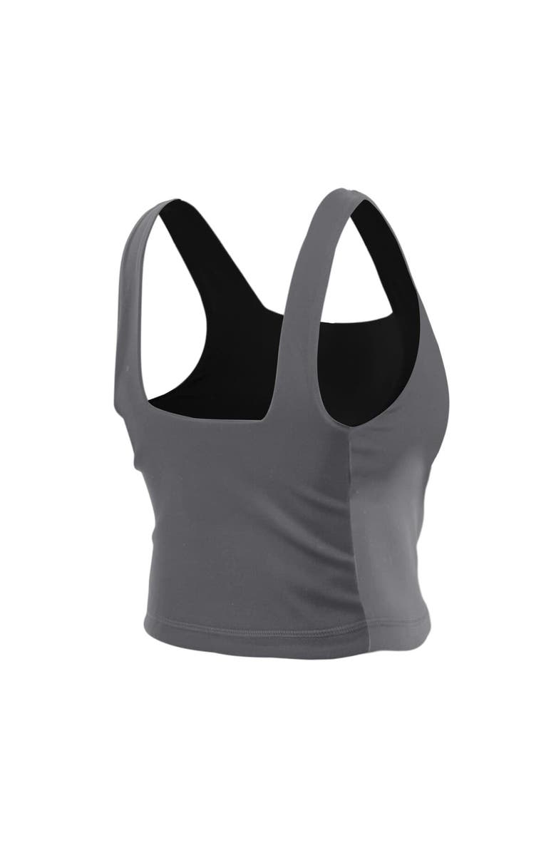 New Era Women's New Era Black/Gray New York Liberty Reversible Cropped Sport Classics Tank Top, Alternate, color, Black