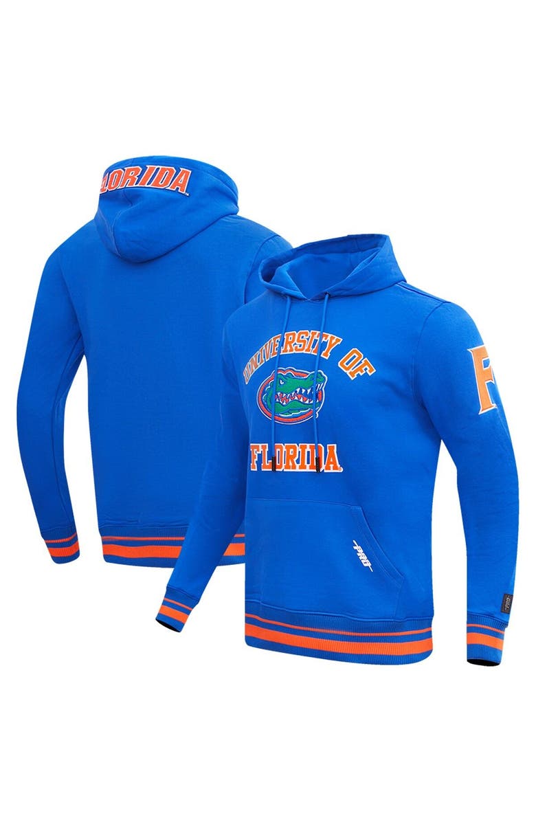 PRO STANDARD Men's Pro Standard Royal Florida Gators Classic Stacked Logo Pullover Hoodie, Main, color,