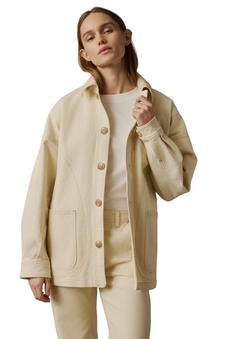Sunwashed Canvas Chore Jacket, Alternate, color, SEA SALT